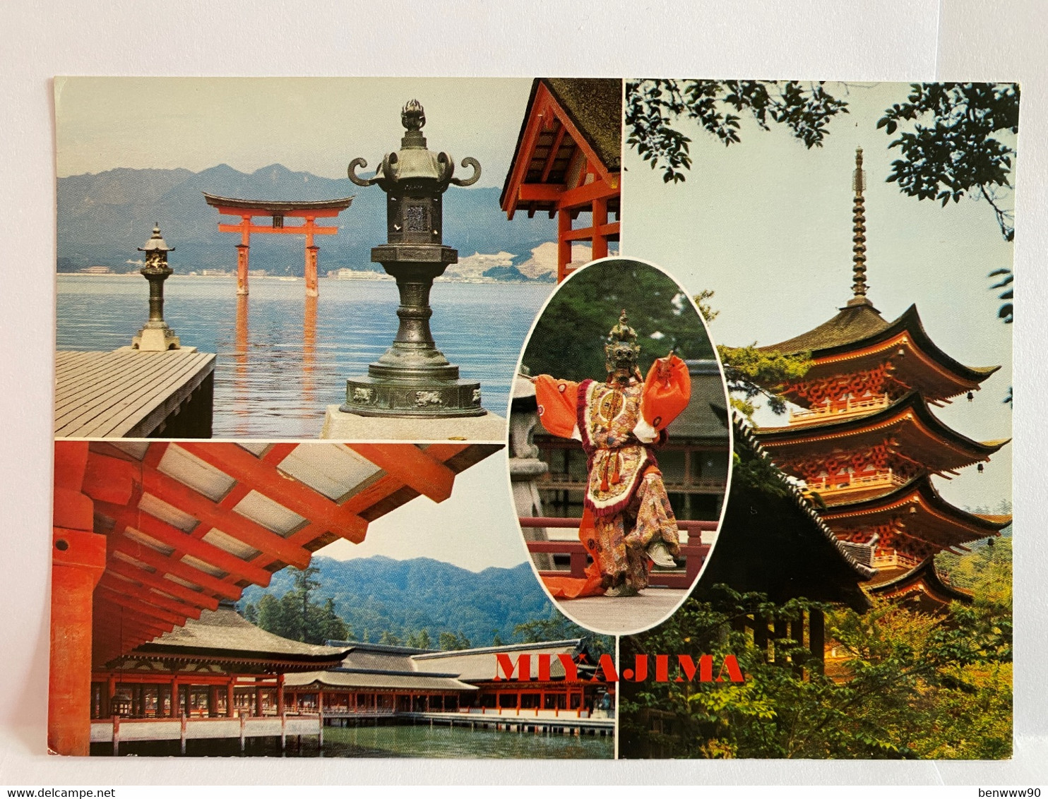 Itsukushima Shrine, La Pagode, Templo, Miyajima, Hiroshima, JAPAN Postcard - Hiroshima
