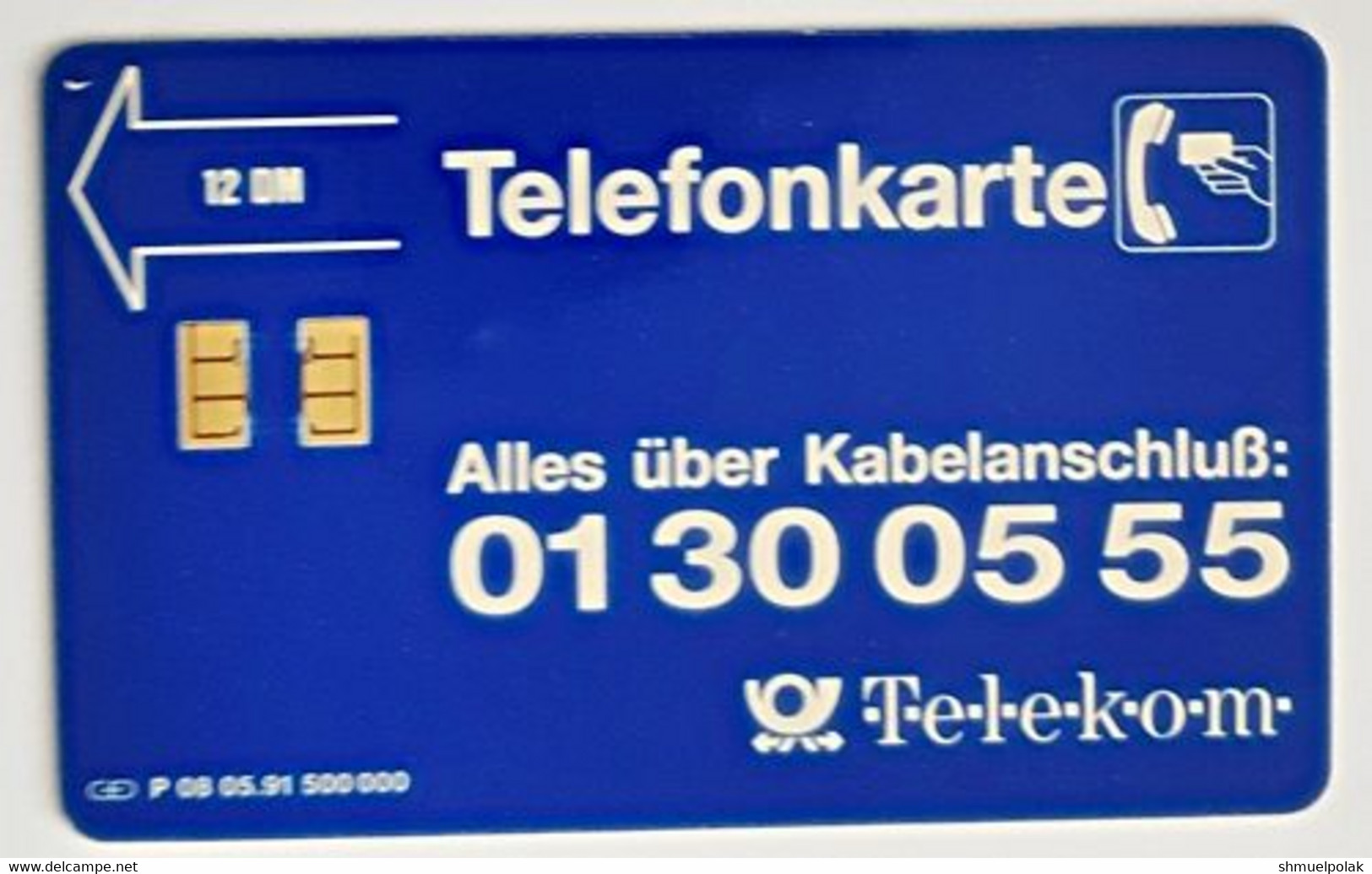 GERMANY Phone Card Telefonkarte Deutsche Telkom 1991 12DM 500000 Units Have Been Issued - Sonstige & Ohne Zuordnung