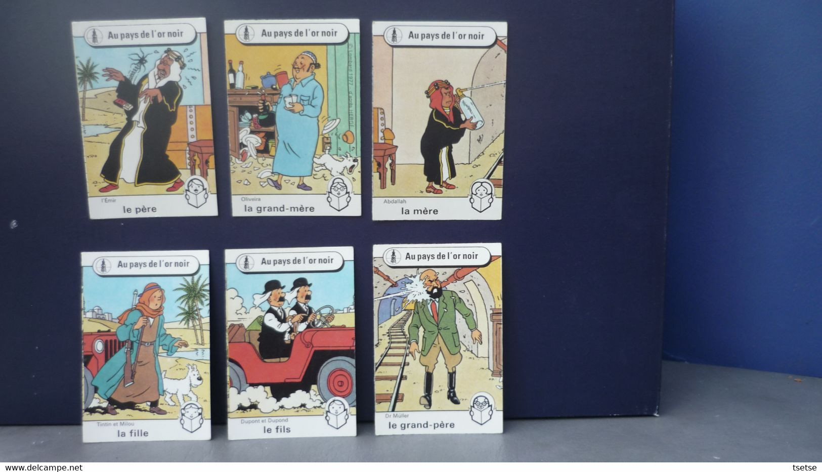 Tintin / Hergé -Jeu De 7 Familles (42 Cartes) Sous Boîte Carton - Lombard 1977 - Hergé