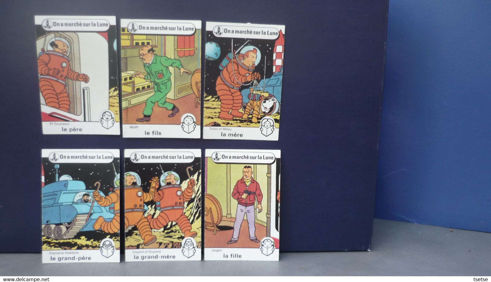 Tintin / Hergé -Jeu De 7 Familles (42 Cartes) Sous Boîte Carton - Lombard 1977 - Hergé