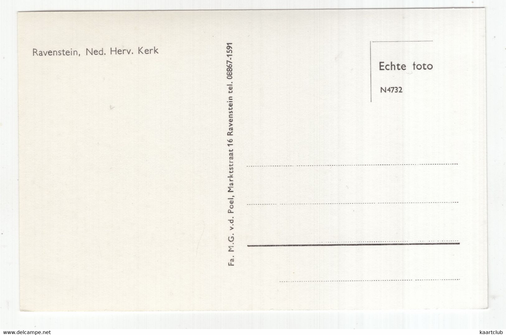 Ravenstein - Ned. Herv. Kerk - (Noord-Brabant, Nederland/Holland) - Oss