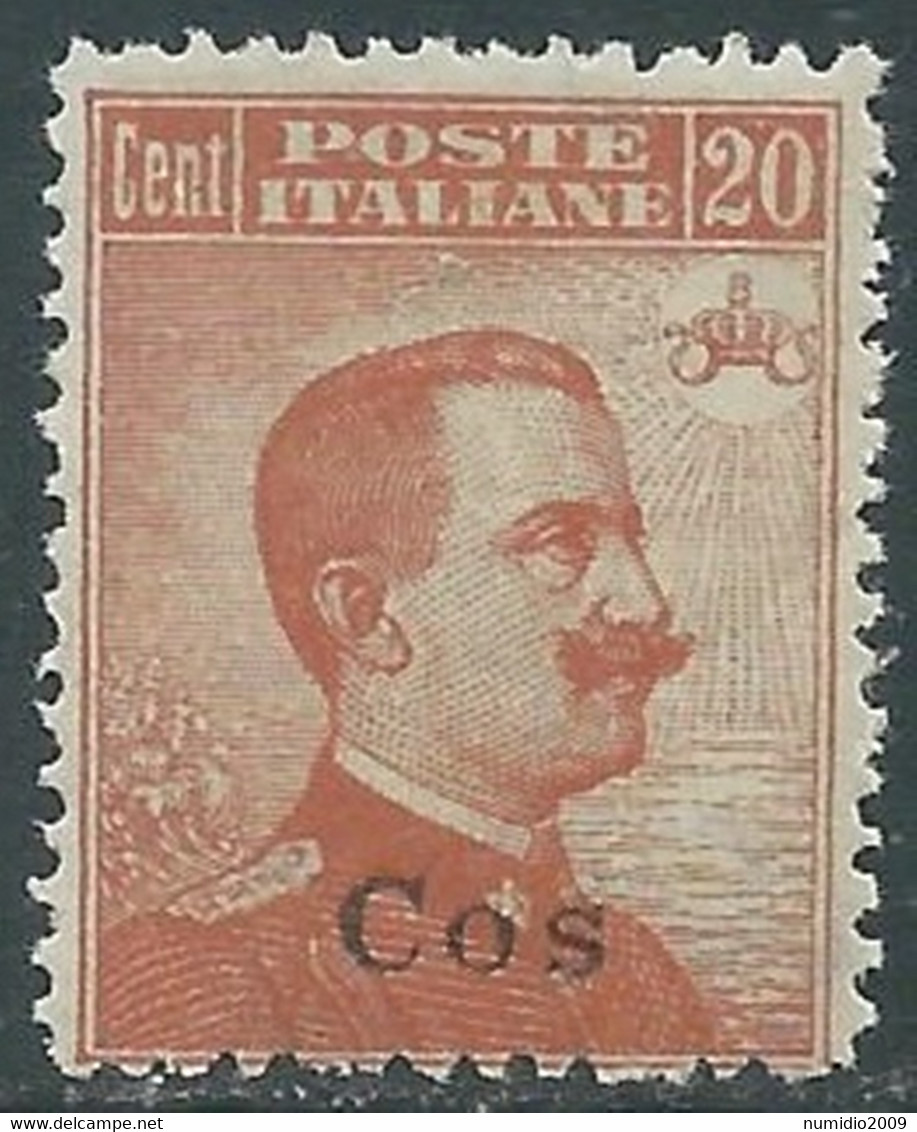 1921-22 EGEO COO EFFIGIE 20 CENT MNH ** - RF35-8 - Egeo (Coo)