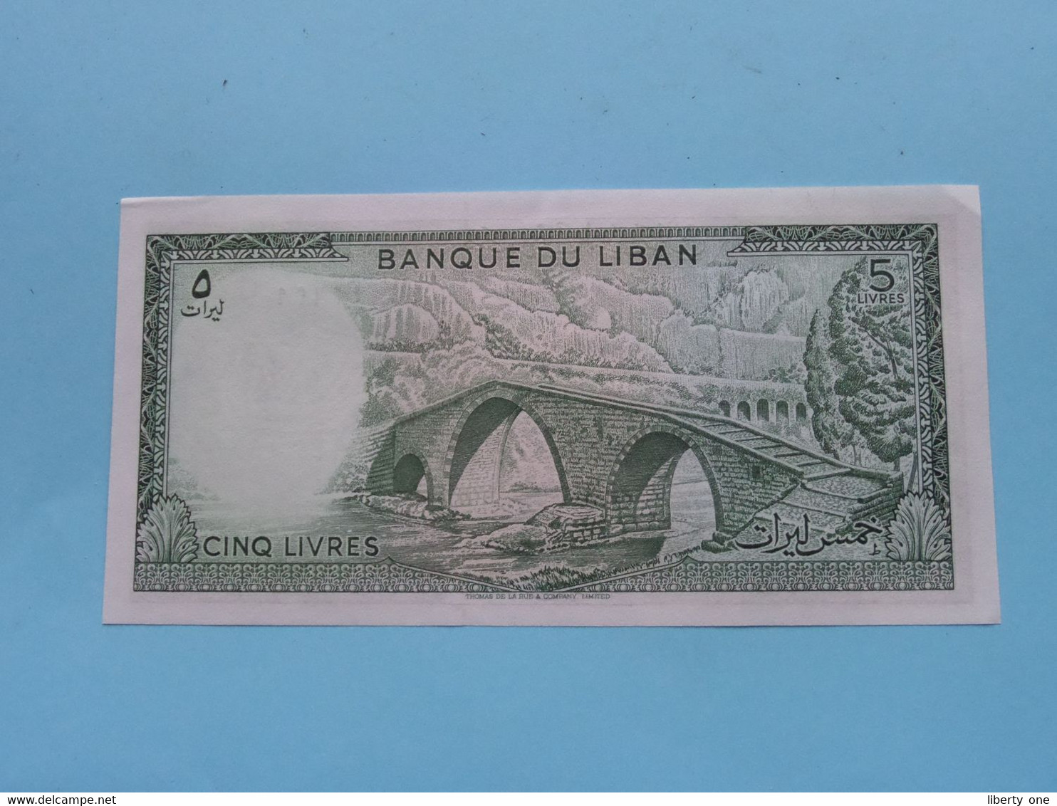 5 Cinq LIVRES () Banque Du LIBAN ( For Grade See SCANS ) UNC ! - Libano