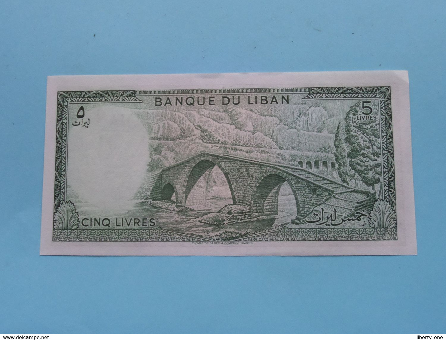 5 Cinq LIVRES () Banque Du LIBAN ( For Grade See SCANS ) UNC ! - Libanon