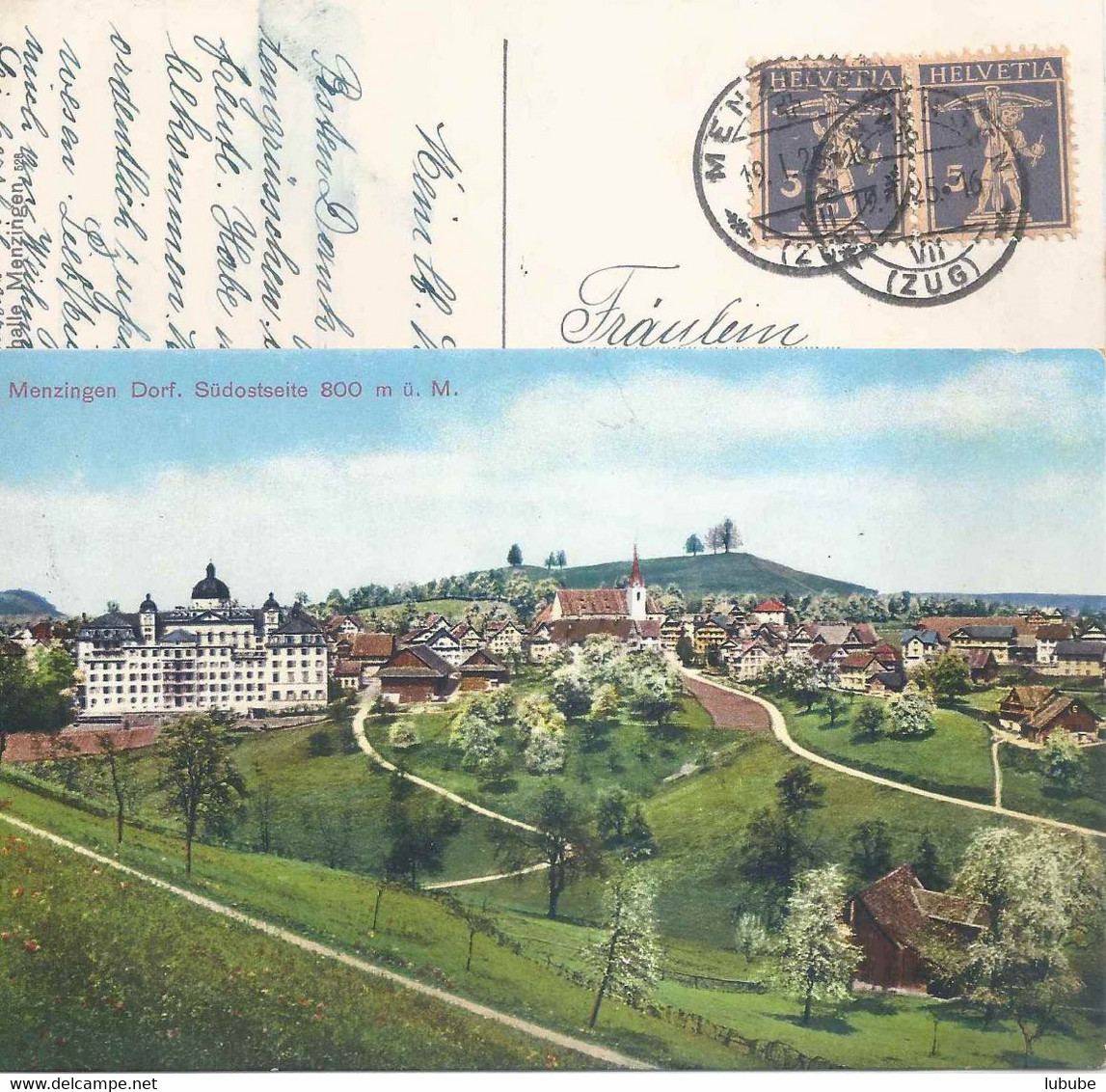 Menzingen - Dorf Südostseite         1925 - Menzingen