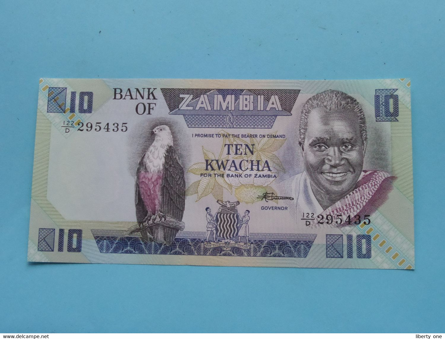 K10 Ten KWACHA ( 122/D 295435 - Sign 7 ) Bank Of ZAMBIA ( For Grade See SCANS ) UNC ! - Sambia