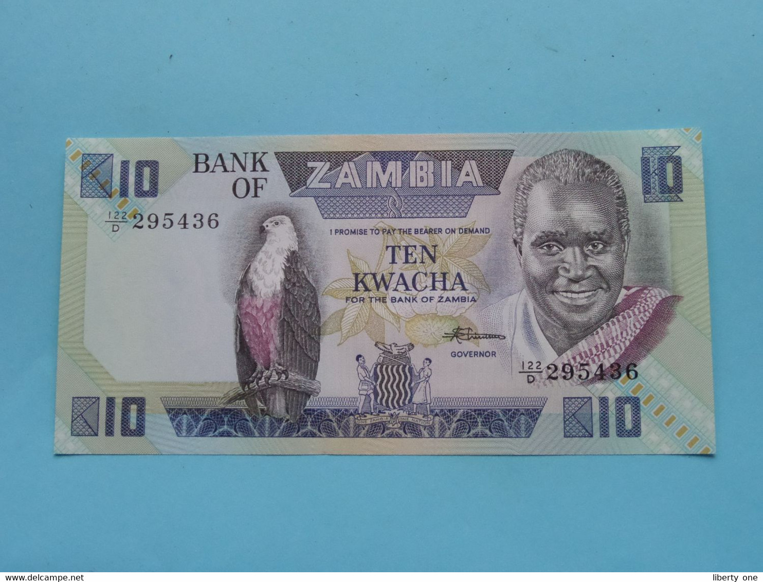 K10 Ten KWACHA ( 122/D 295436 - Sign 7 ) Bank Of ZAMBIA ( For Grade See SCANS ) UNC ! - Zambia