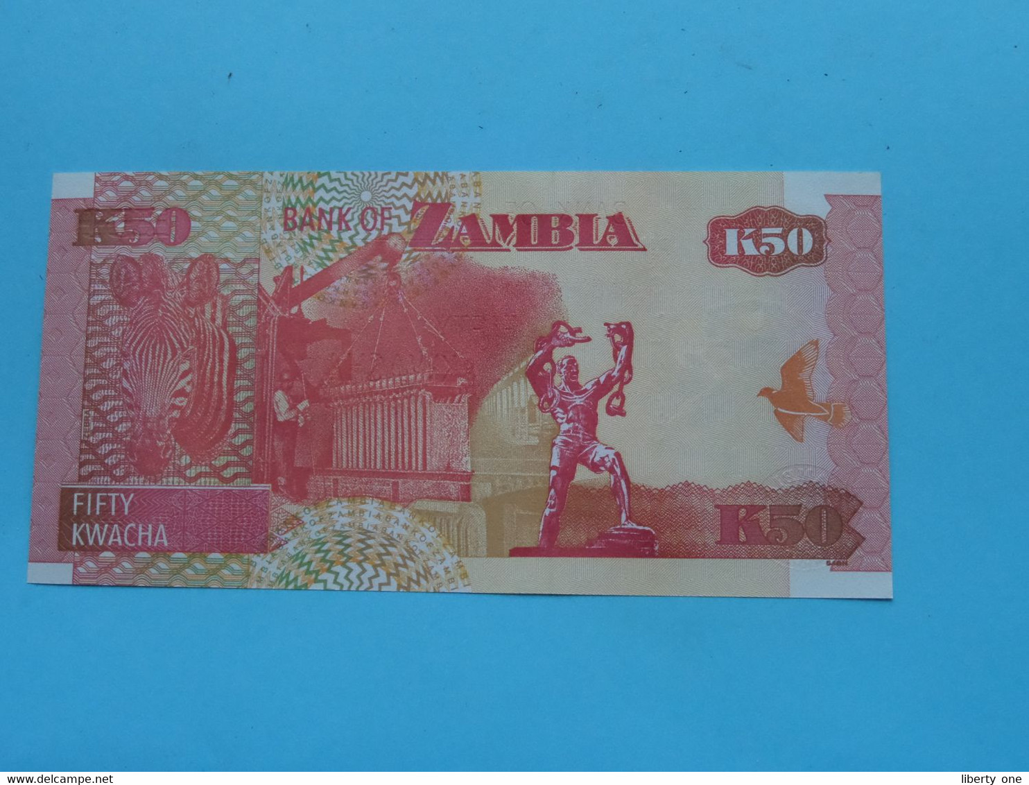 K50 Fifty KWACHA ( BH/039524895 ) Bank Of ZAMBIA - 2007 ( For Grade See SCANS ) UNC ! - Zambie