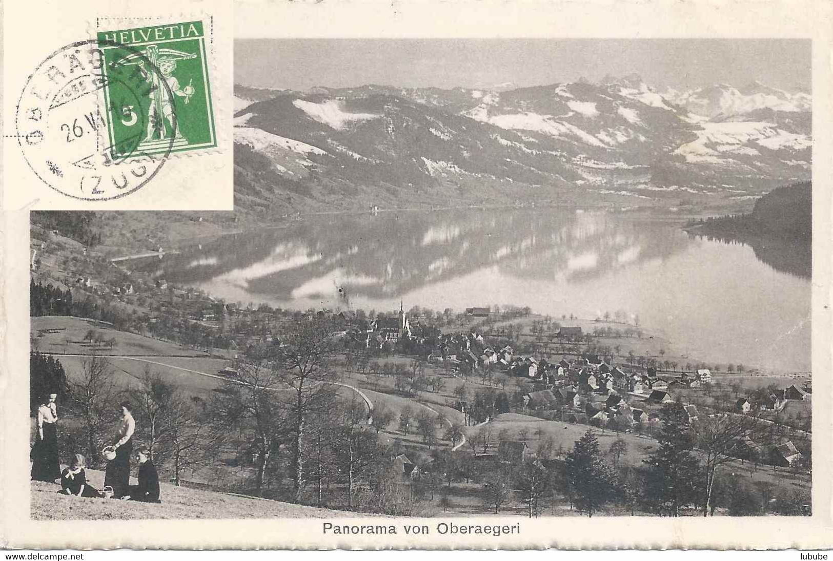 Oberägeri - Panorama           1916 - Oberägeri