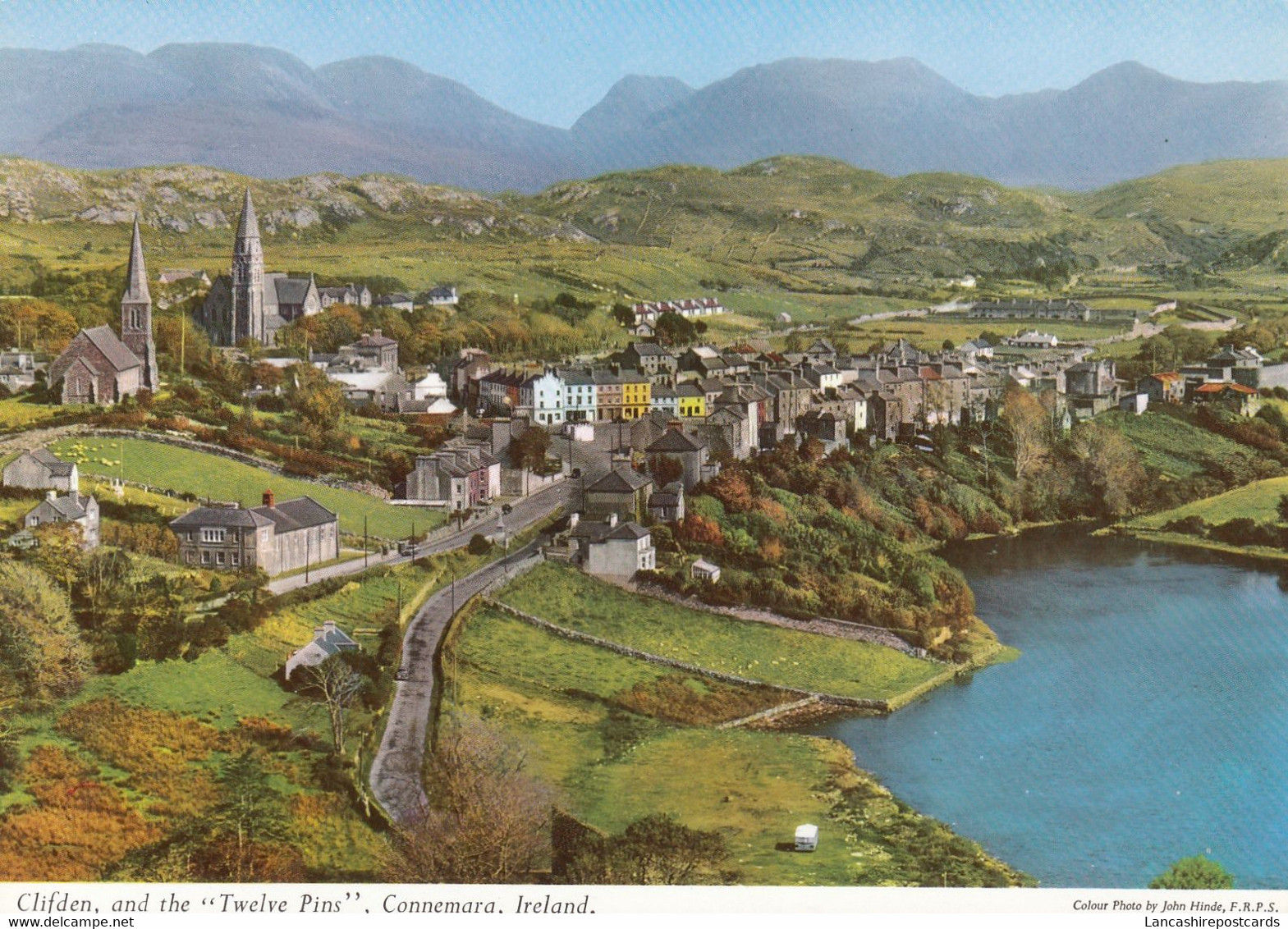 Postcard Clifden And The Twelve Pins Connemara Co Galway Ireland [ John Hinde ] My Ref B25520 - Galway