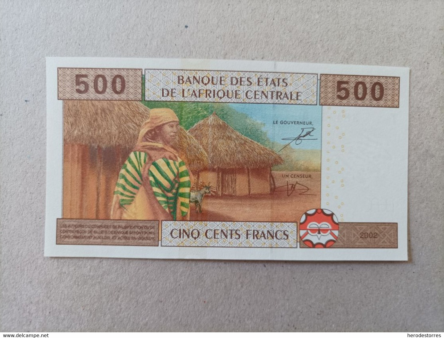 Billete De Los Estados De África Central De 500 Francs, Año 2002, UNC - West African States