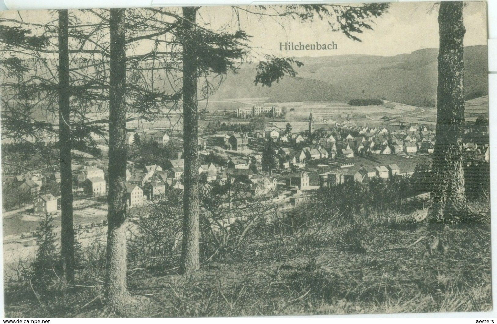 Hilchenbach 1928; Ortsansicht, Panorama - Gelaufen. (Verlag Emil Münker - Hichenbach) - Hilchenbach