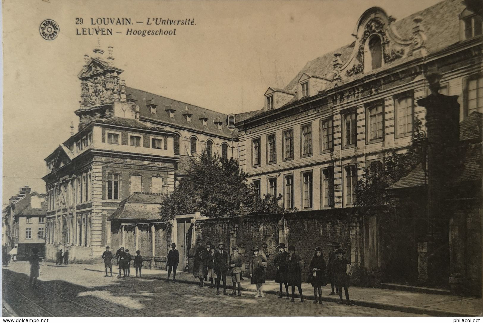 Leuven - Louvain / L'Universite - Hoogeschool (met Volk) 1921 Ed. Hermans 29 - Leuven