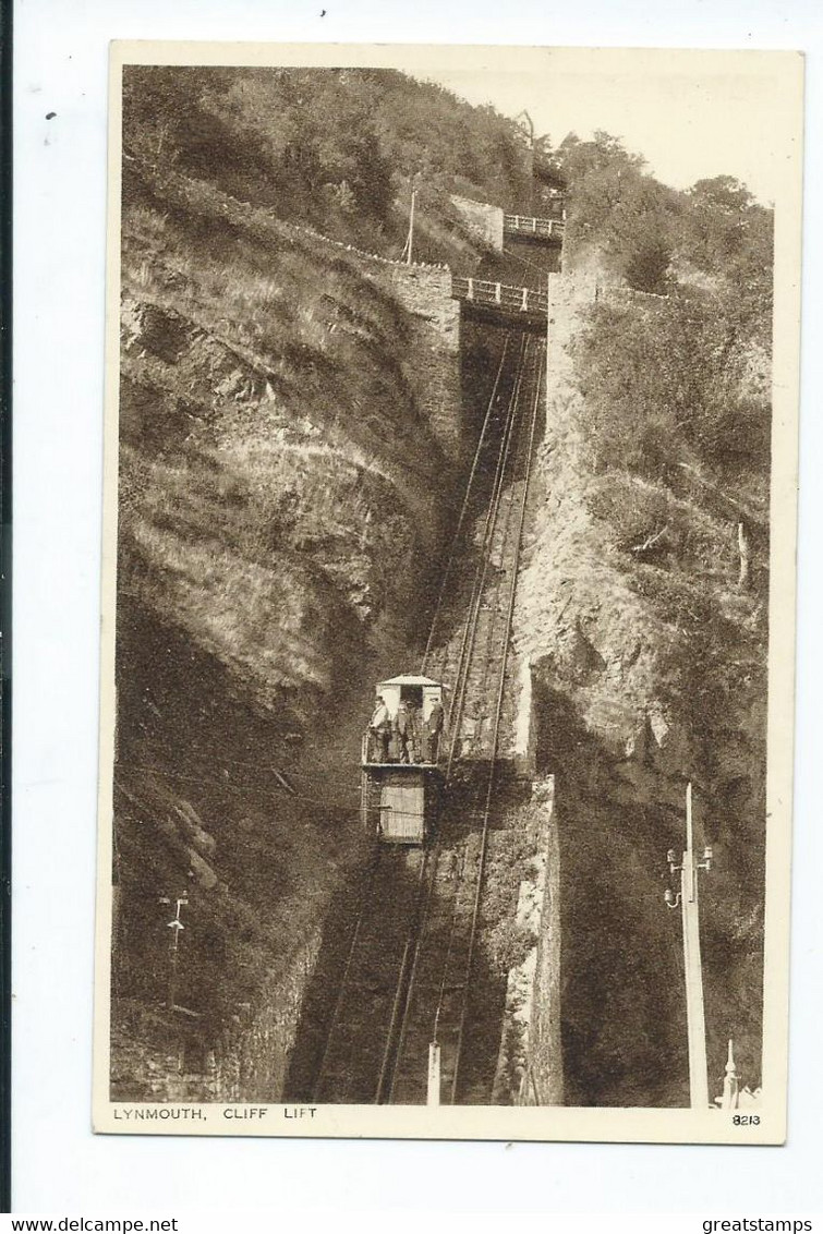 Devon   Postcard Lynmouth The Cliff Lift. Unused Photochrom - Lynmouth & Lynton