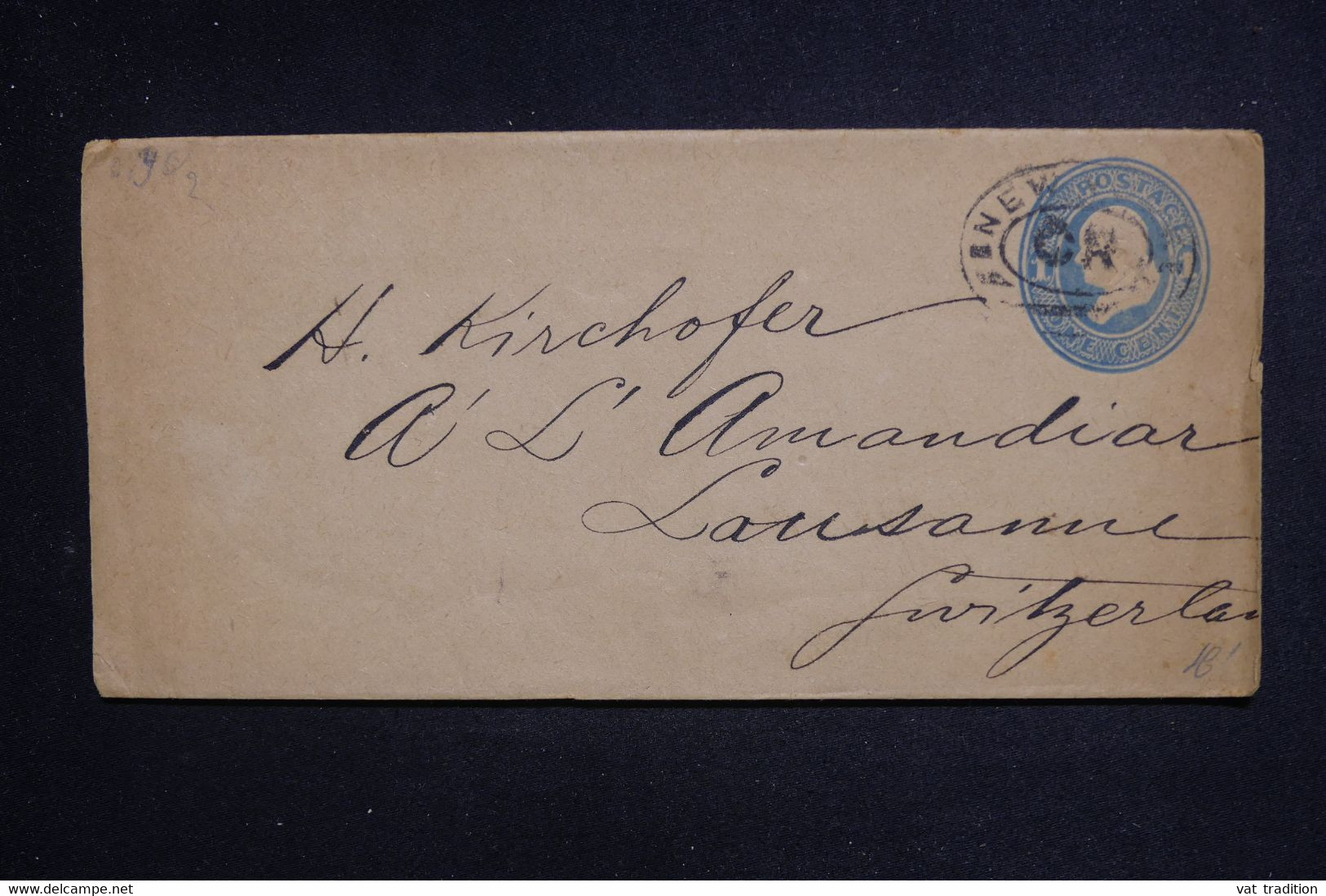 ETATS UNIS - Entier Postal De New York Pour La Suisse - L 128683 - 1901-20