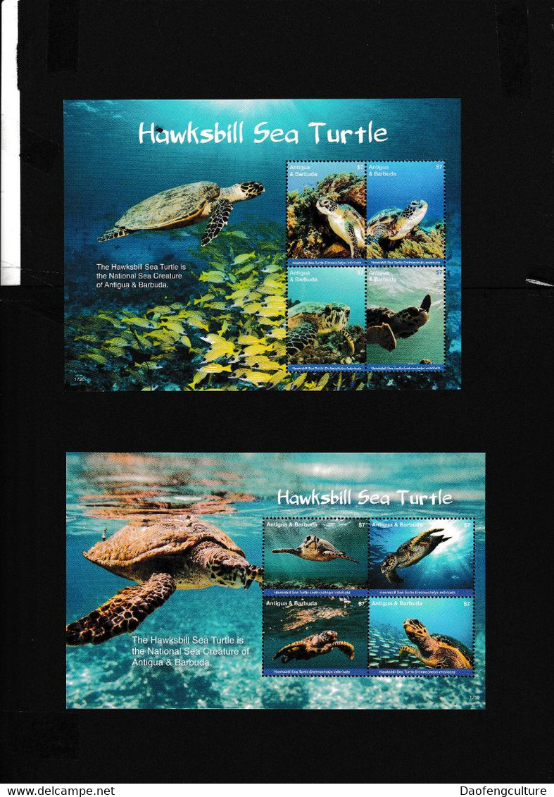 Antigua Barbuda 2017  Marine Life Sea Turtle - Antigua And Barbuda (1981-...)