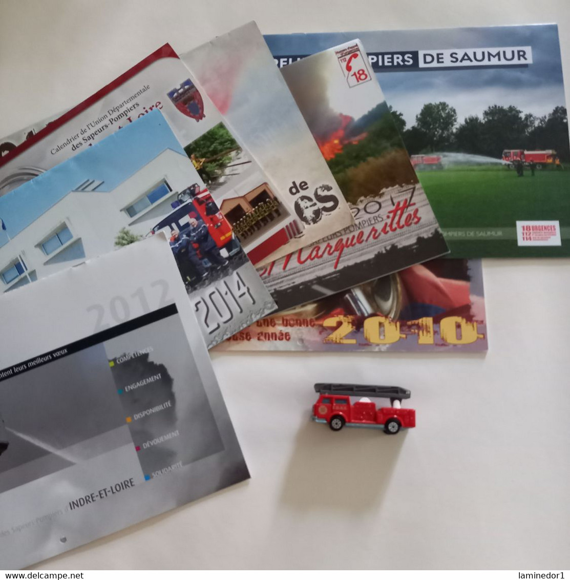 Lot De 7 Calendriers De Sapeurs Pompiers Et Son Camion - Camions