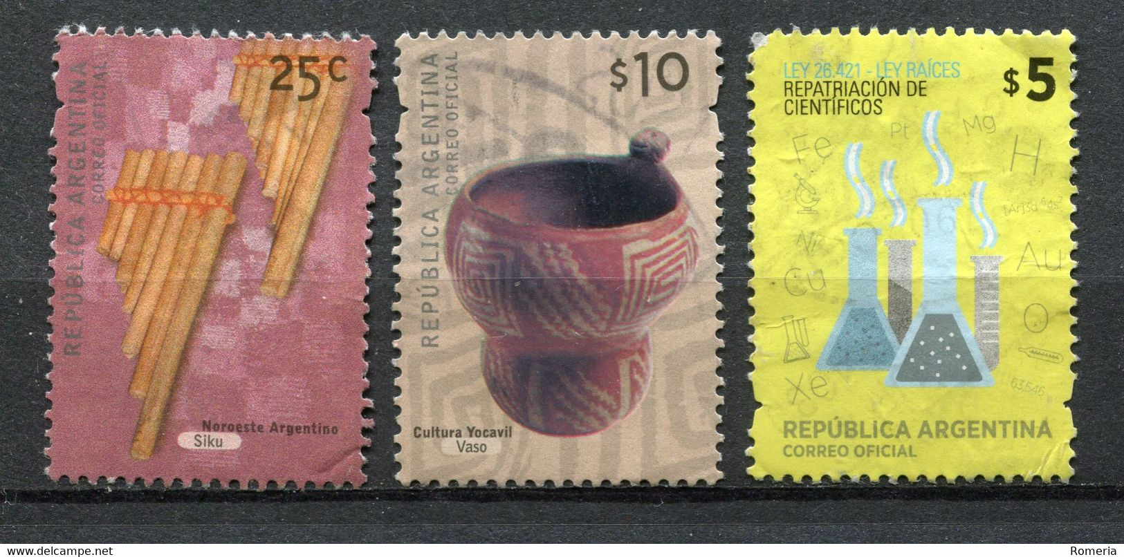 Argentine - 2000 -> 2014 - Lot Timbres Oblitérés - Yt 2209 - 2738 - 3019 - A - Gebraucht