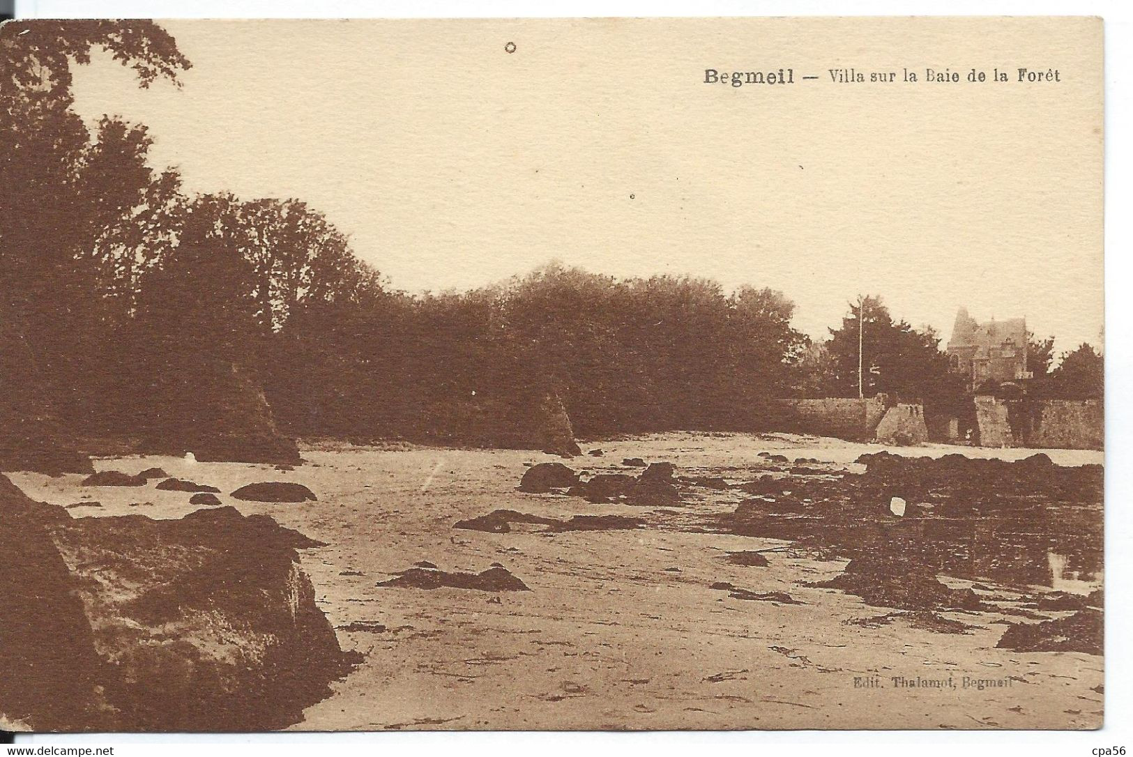 BEG MEIL - VILLA Sur La Baie De La Forêt - THALAMOT éd. - Beg Meil