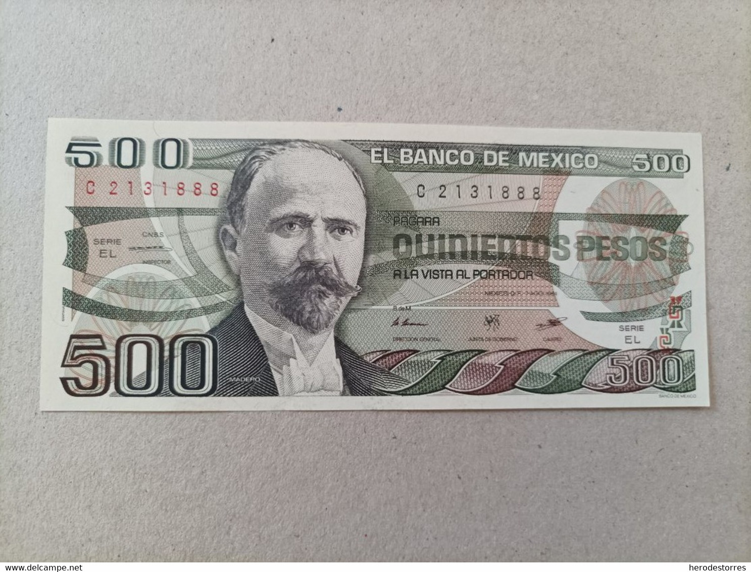 Billete De México 500 Pesos Del Año 1984, UNC - Mexico