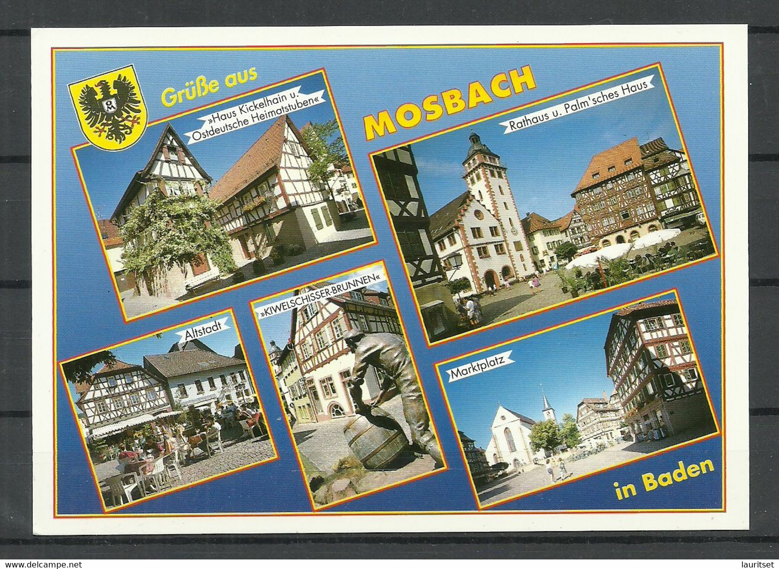 Deutschland 1990er Ansichtskarte MOSBACH Baden, Sauber Unbenutzt - Mosbach