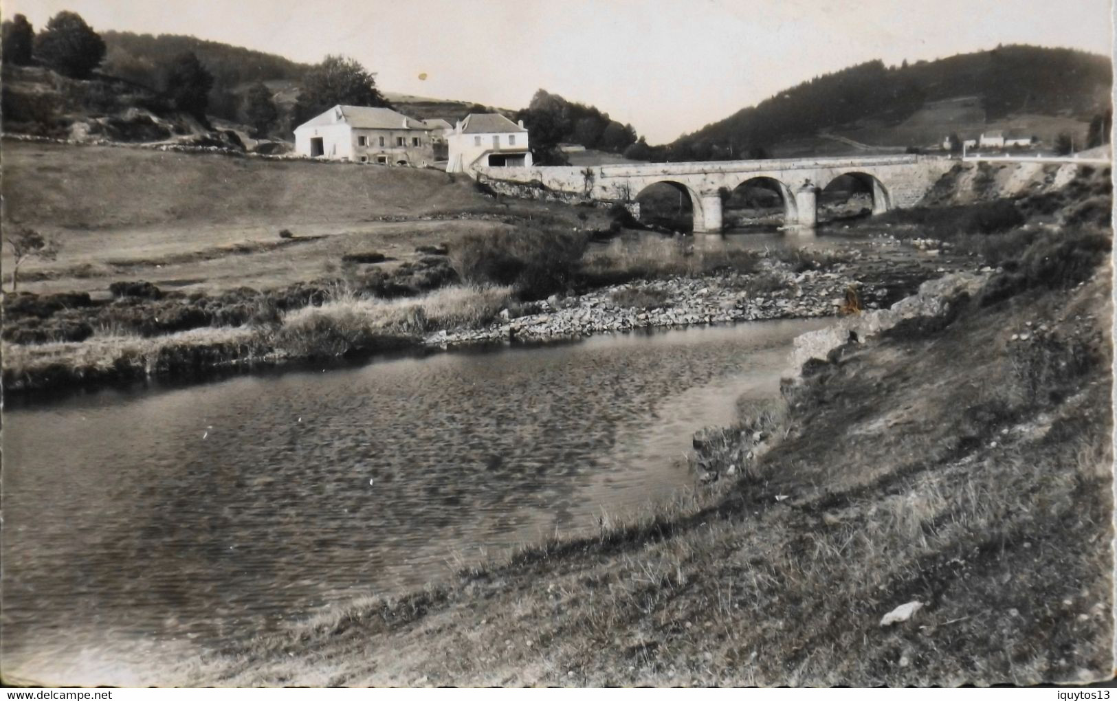 C.P.S.M. - [07] Ardèche > RIEUTORD - Le Pont Sur La Loire - Tampon Daté 1950 - TBE - Other & Unclassified