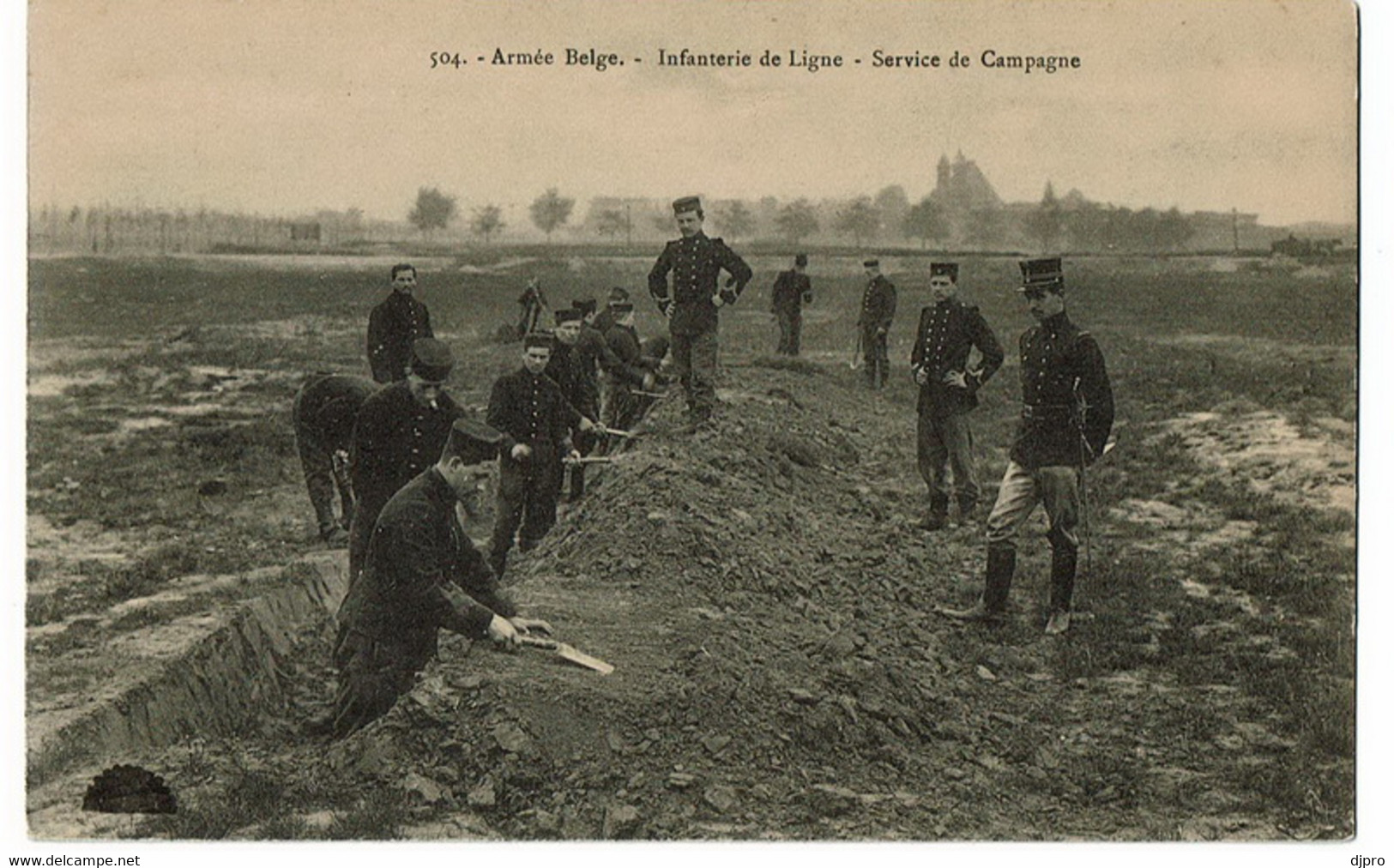 Armee Belge  504  Infanterie De Ligne  Service De Campagne - Manoeuvres