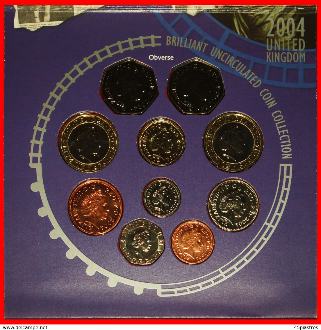 * RARE COMPLETE SET: GREAT BRITAIN ★ BRILLIANT UNCIRCULATED COIN COLLECTION 2004! UNITED KINGDOM★LOW START ★ NO RESERVE! - Mint Sets & Proof Sets