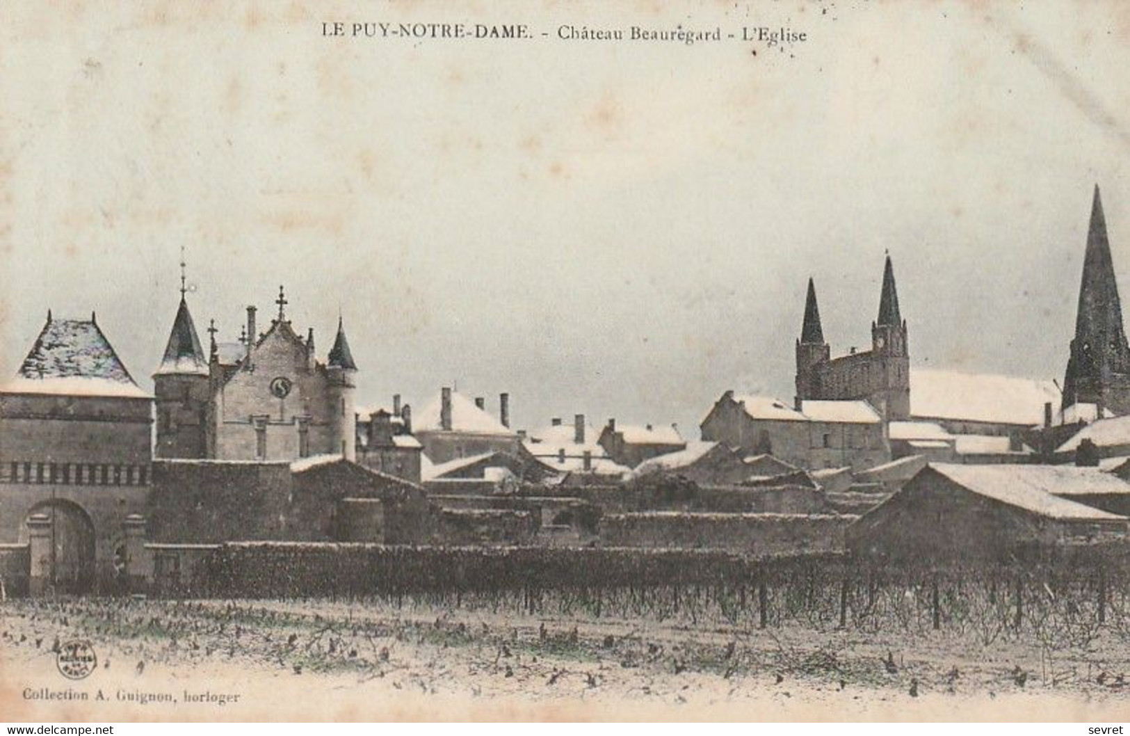 LE PUY NOTRE DAME. - Château Beauregard - L'Eglise. Couleur - Other & Unclassified