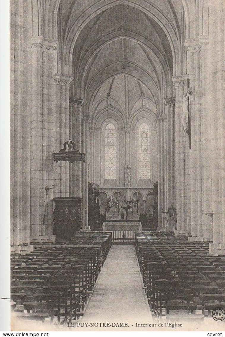 LE PUY NOTRE DAME. - Intérieur De L'Eglise - Other & Unclassified