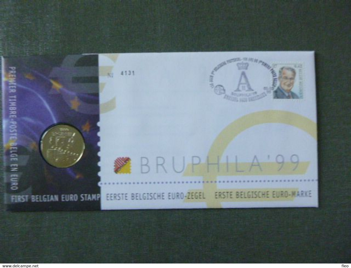 BELG.1999 2840 1e EURO Zegel Albert II MVTM Monarchie Numisletter TB, Muntbrief - Numisletter