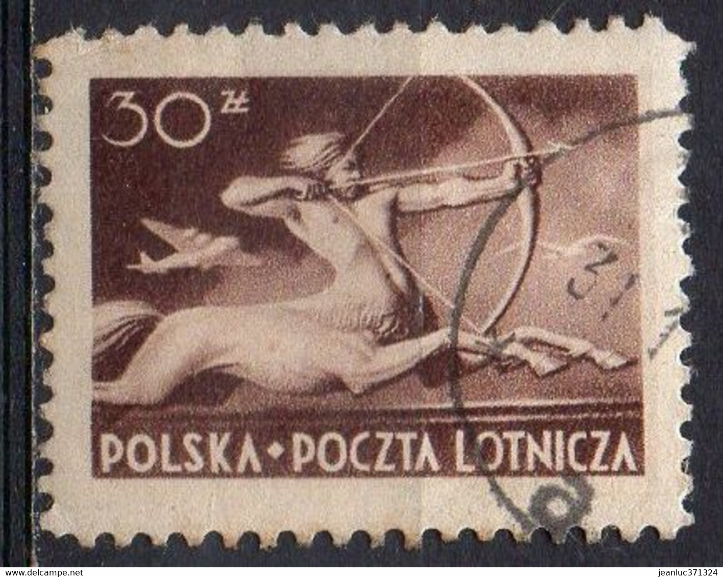 POLOGNE N° PA 20 O Y&T 1948 Centaure - Gebruikt