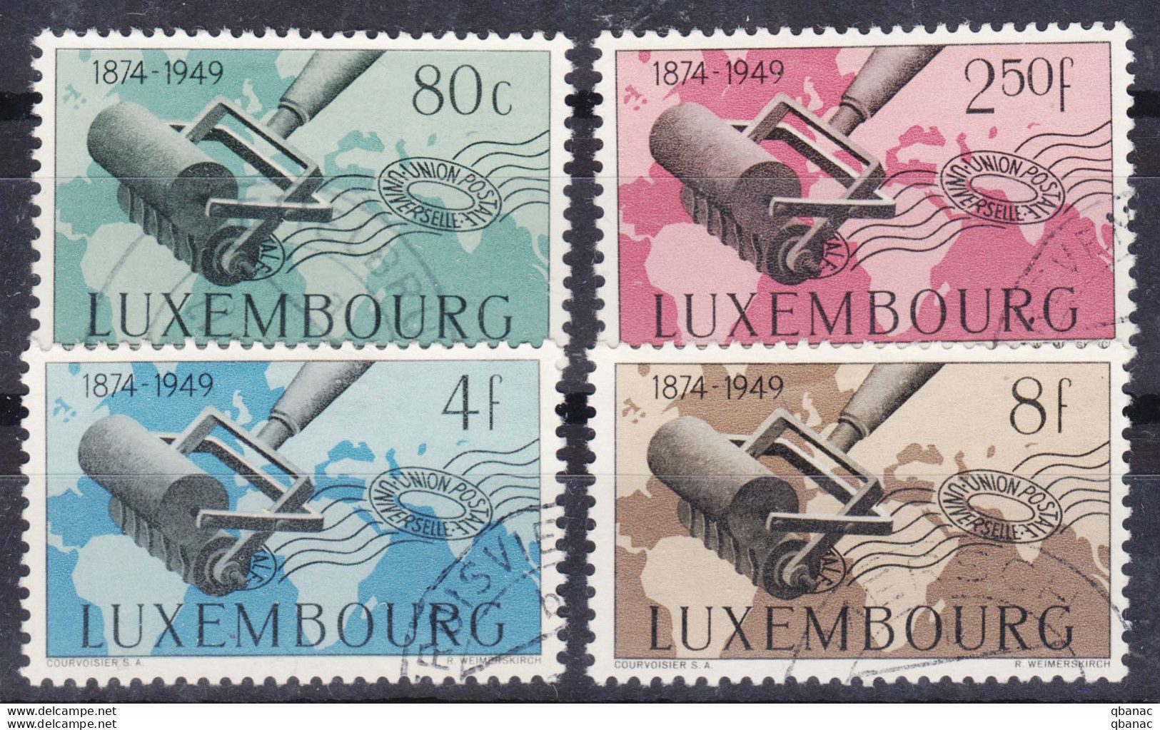 Luxembourg 1949 Mi#460-463 Used - Gebruikt