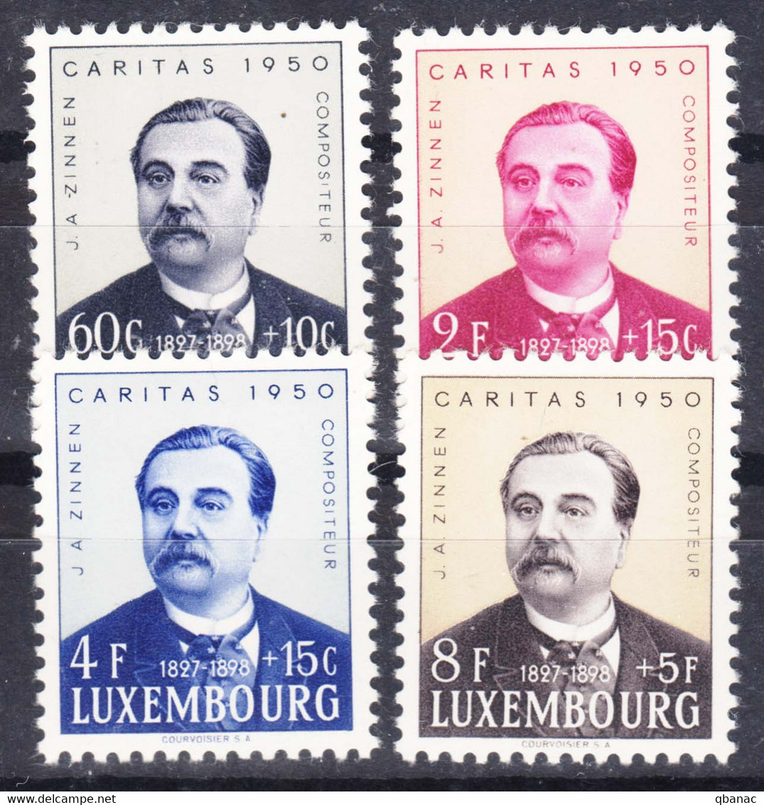 Luxembourg 1950 Mi#474-477 Mint Hinged - Ungebraucht