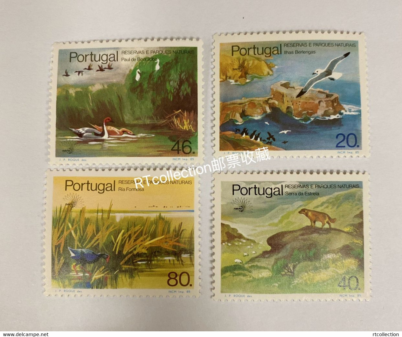 Portugal 1985 Nature Reservates Environment Tourism Fauna Birds Seagulls Swans Animals Bird Travel Stamps MNH - Schwäne