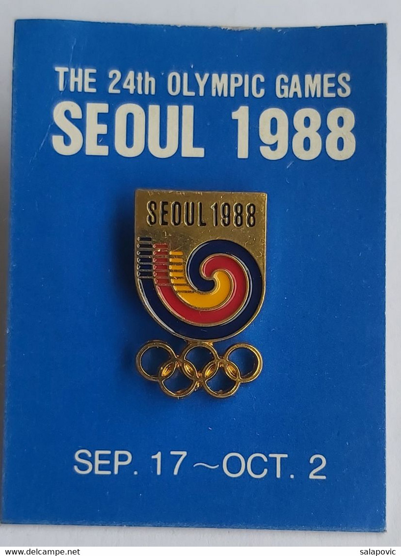 Olympics Seoul Korea 1988 Olympic Games  PLAST - Jeux Olympiques