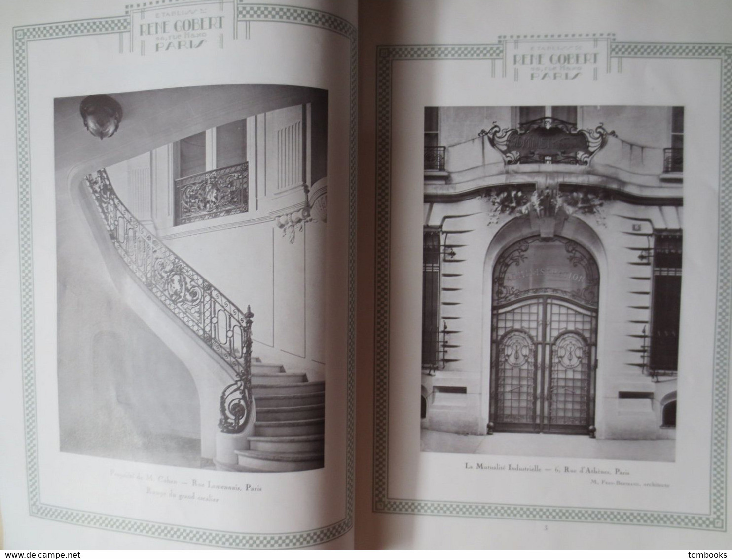 Catalogue Ferronnerie D'Art - René Gobert - Art Nouveau - Nombreuses Adresses Et Références  D'installations - - Jugendstil / Art Déco