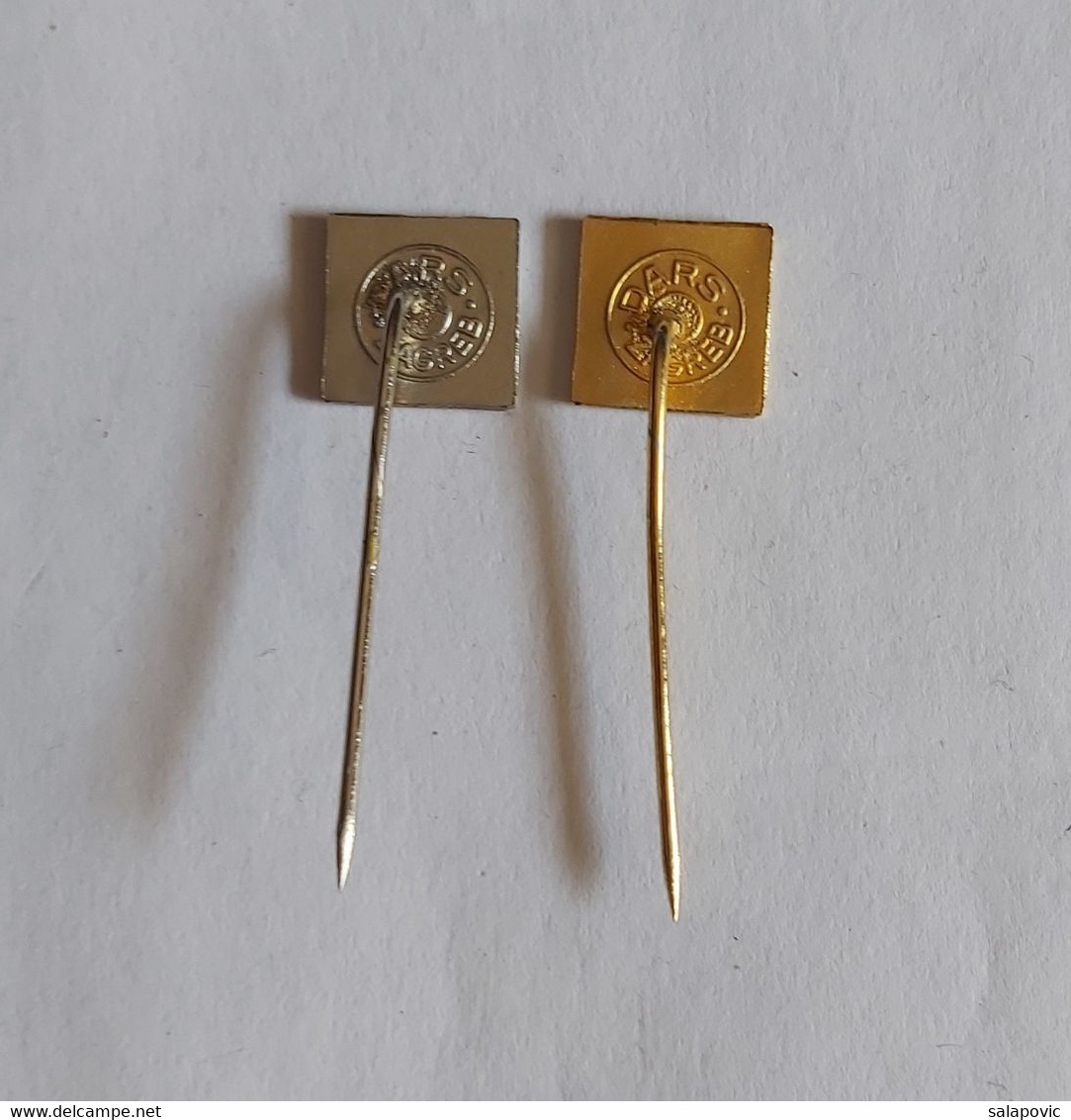 Shooting Weapons European Championship (EPSO) 2 Pieces Croatia Osijek 1985 PINS BADGES P47 - Archery