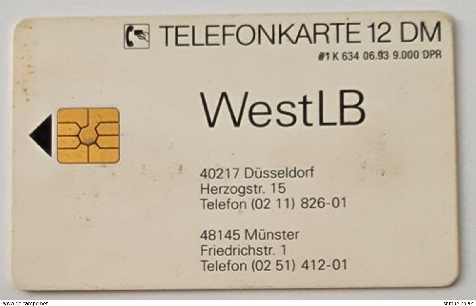 GERMANY Phone Card Telefonkarte Deutsche Telkom1993 12DM 9000 Have Been Issued - Andere & Zonder Classificatie
