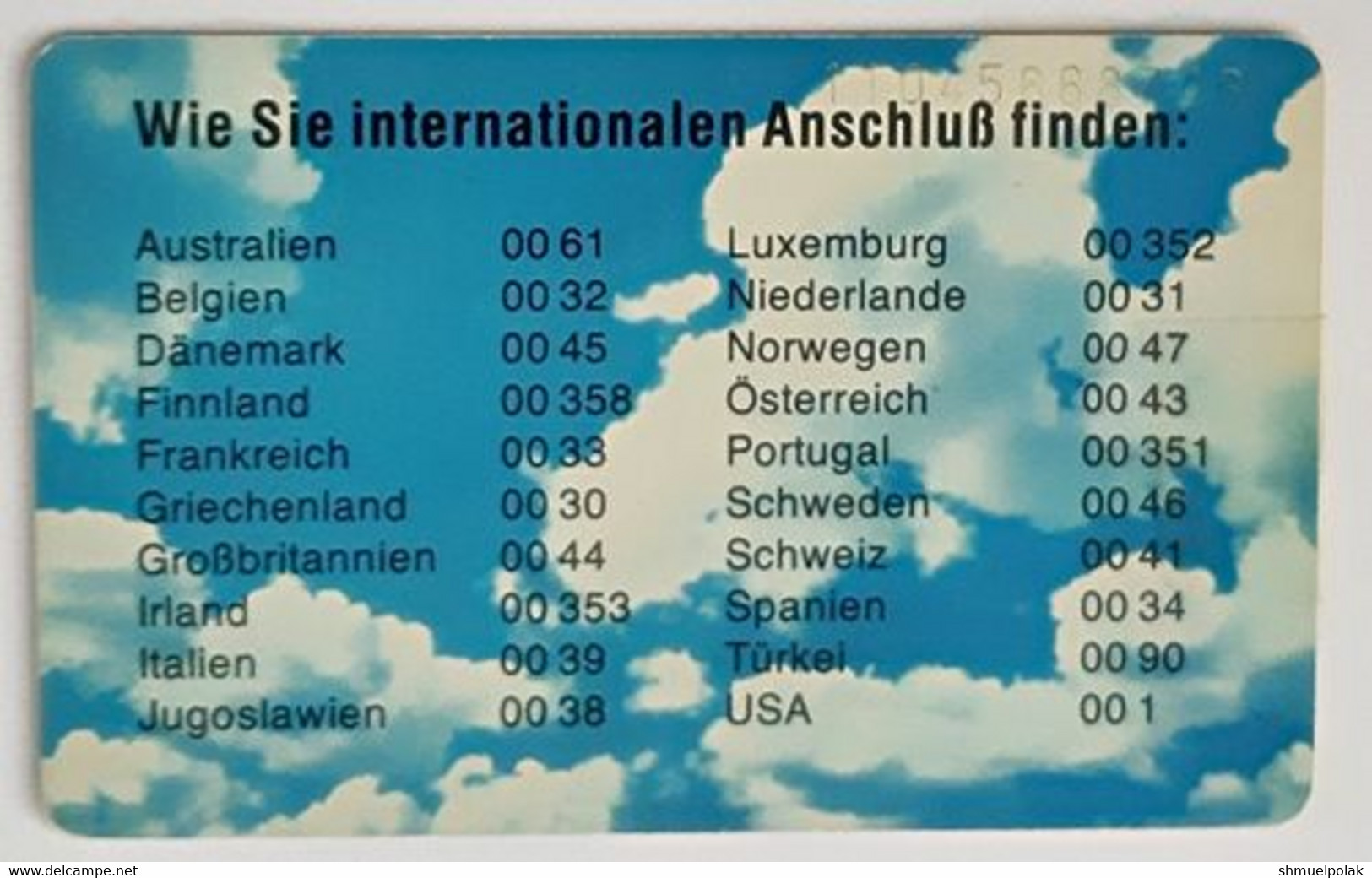 GERMANY Phone Card Telefonkarte Deutsche Telkom1991 50DM 500000 Have Been Issued - Andere & Zonder Classificatie