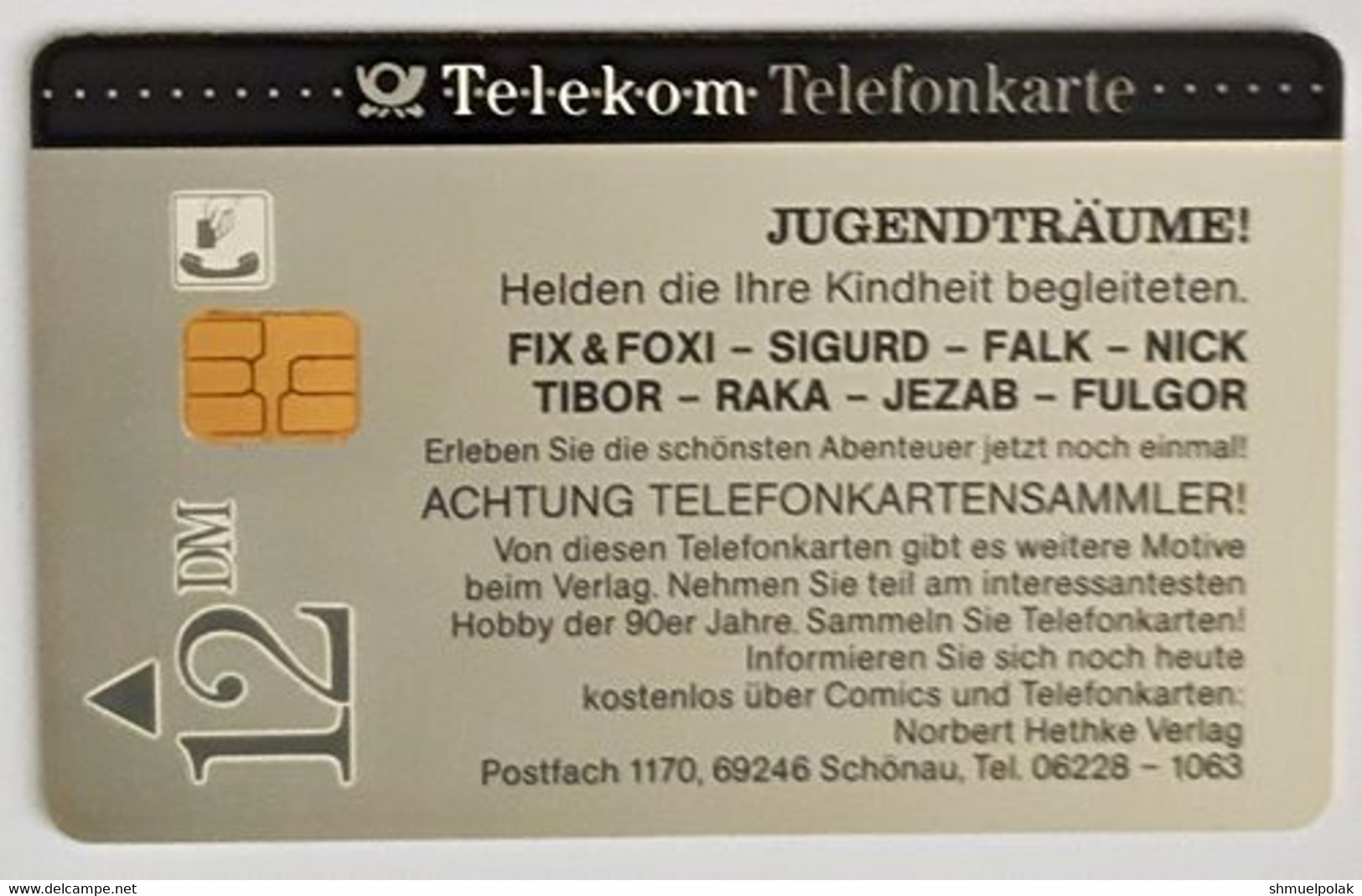 GERMANY Phone Card Telefonkarte Deutsche Telkom1994 12DM 370000 Have Been Issued - Other & Unclassified