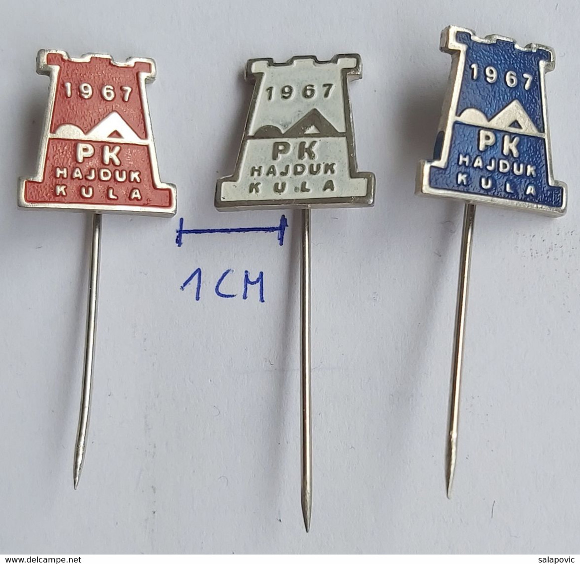 PK Hajduk Kula Serbia Plivacki Klub Swimming Club 3 Pieces  PINS BADGES P4/7 - Schwimmen