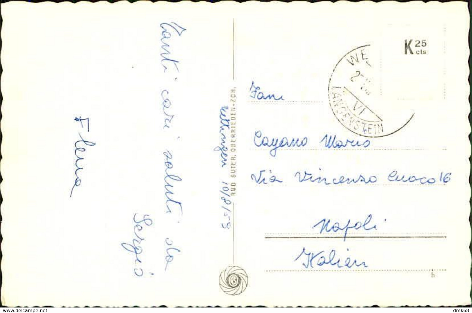 SWITZERLAND - WETTINGEN - DIE NEUE KIRCHE - EDIT RUD. SUTER - MAILED 1959 ( BG14177) - Wettingen