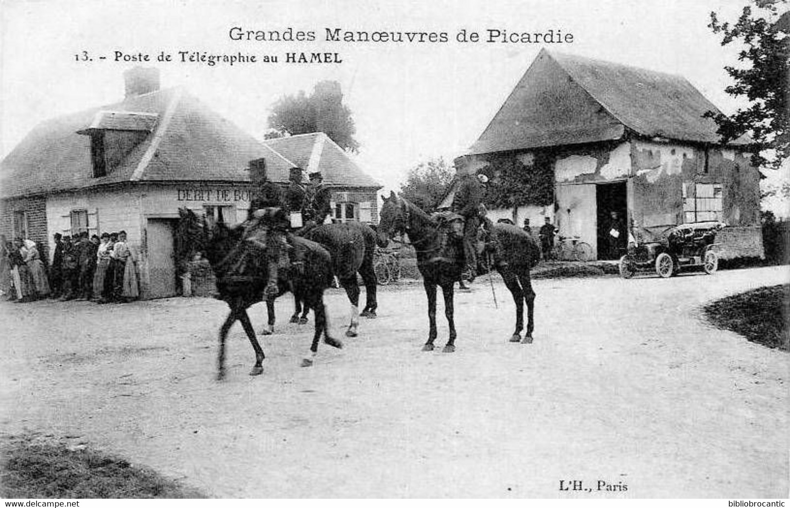 D60 - POSTE DE TELEGRAPHIE AU HAMEL (GRANDES MANOEUVRES DE PICARDIE) - Autres & Non Classés