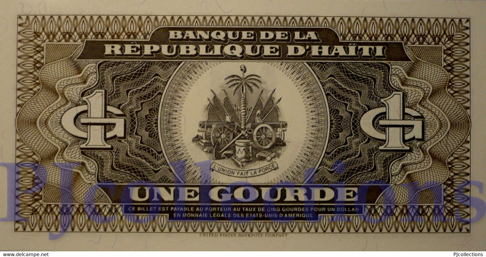 HAITI 1 GOURDE 1989 PICK 253a UNC - Haïti