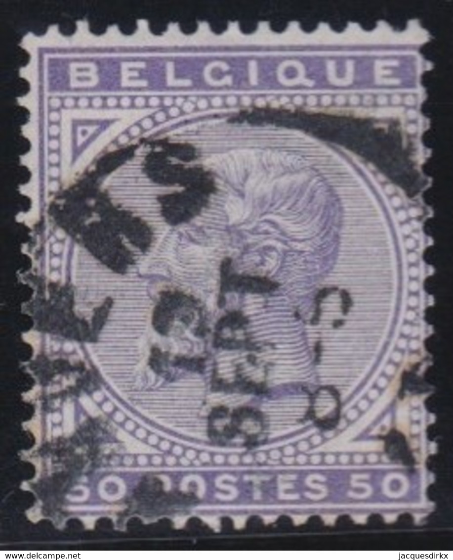 Belgie   .    OBP   .     41    .    O   .    Gebruikt   .   /    .   Oblitéré - 1883 Leopold II.