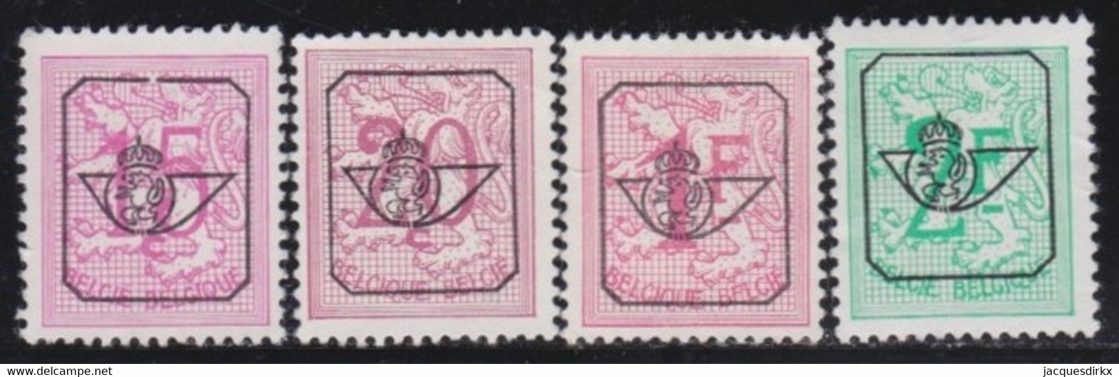 Belgie   .    OBP   .   PRE  783/792-A  .  13¾x13¼     .    (*)    .   Zonder Gom     .   /    .   SANS Gomme - Typo Precancels 1951-80 (Figure On Lion)