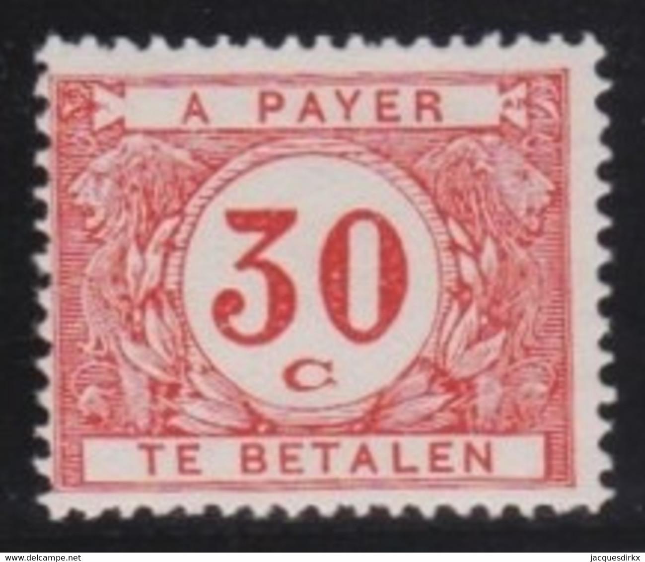 Belgie   .    OBP   .   Taxe  30     .    *   .    Ongebruikt Met Gom    .   /    .   Neuf Avec Gomme - Timbres