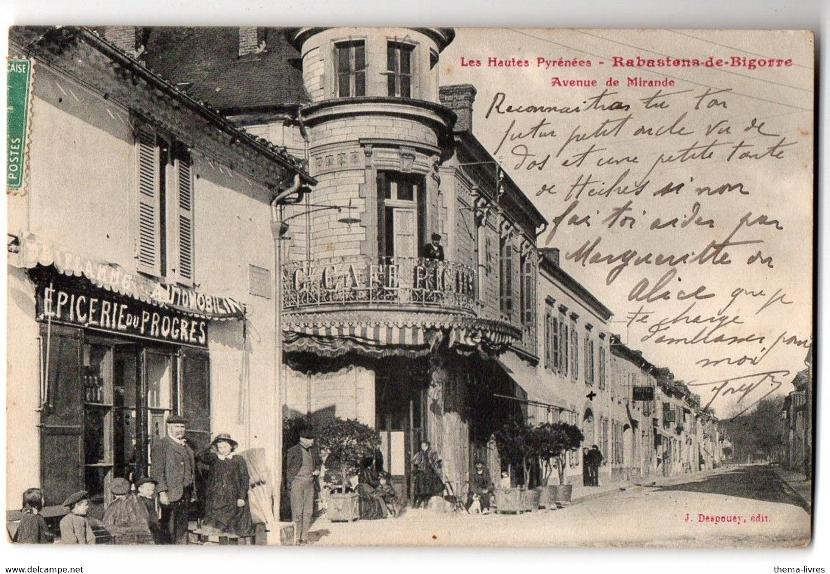 Rabastens De Bigorre (65 Hautes Pyrénées) Avenue De Mirande 1911 (PPP38626) - Rabastens De Bigorre