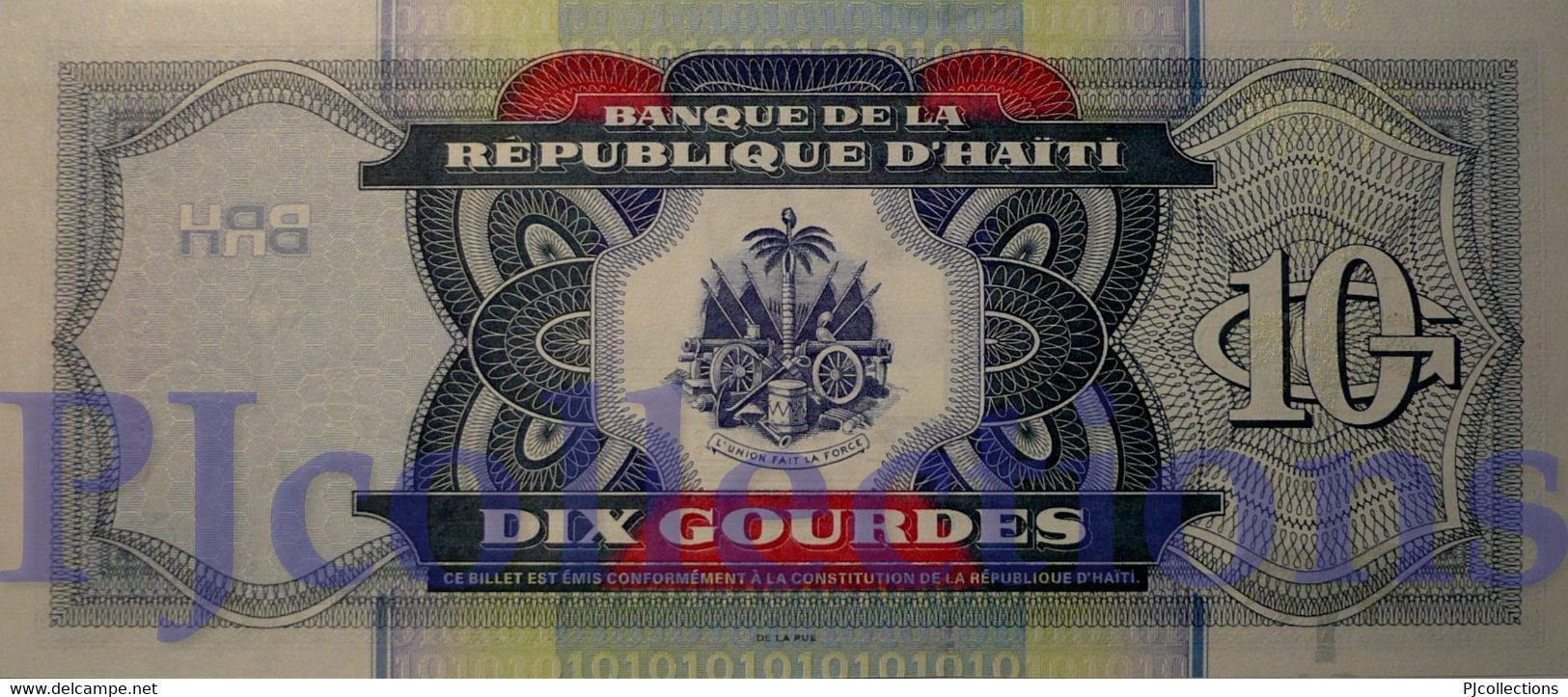 HAITI 10 GOURDES 2004 PICK 265b UNC - Haïti